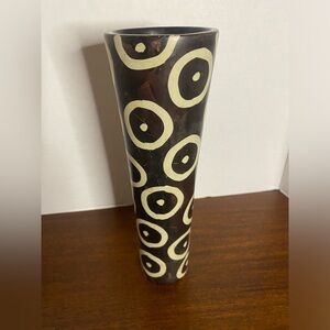 Gorgeous African inspired Vase. Heavy read description.